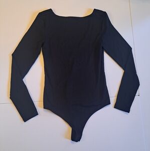 Nuuds Open Back Bodysuit NWT Black XS & S